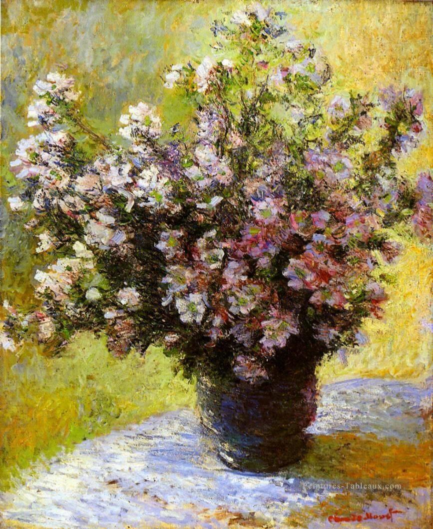 Bouquet de Mauves Claude Monet Peintures à l'huile